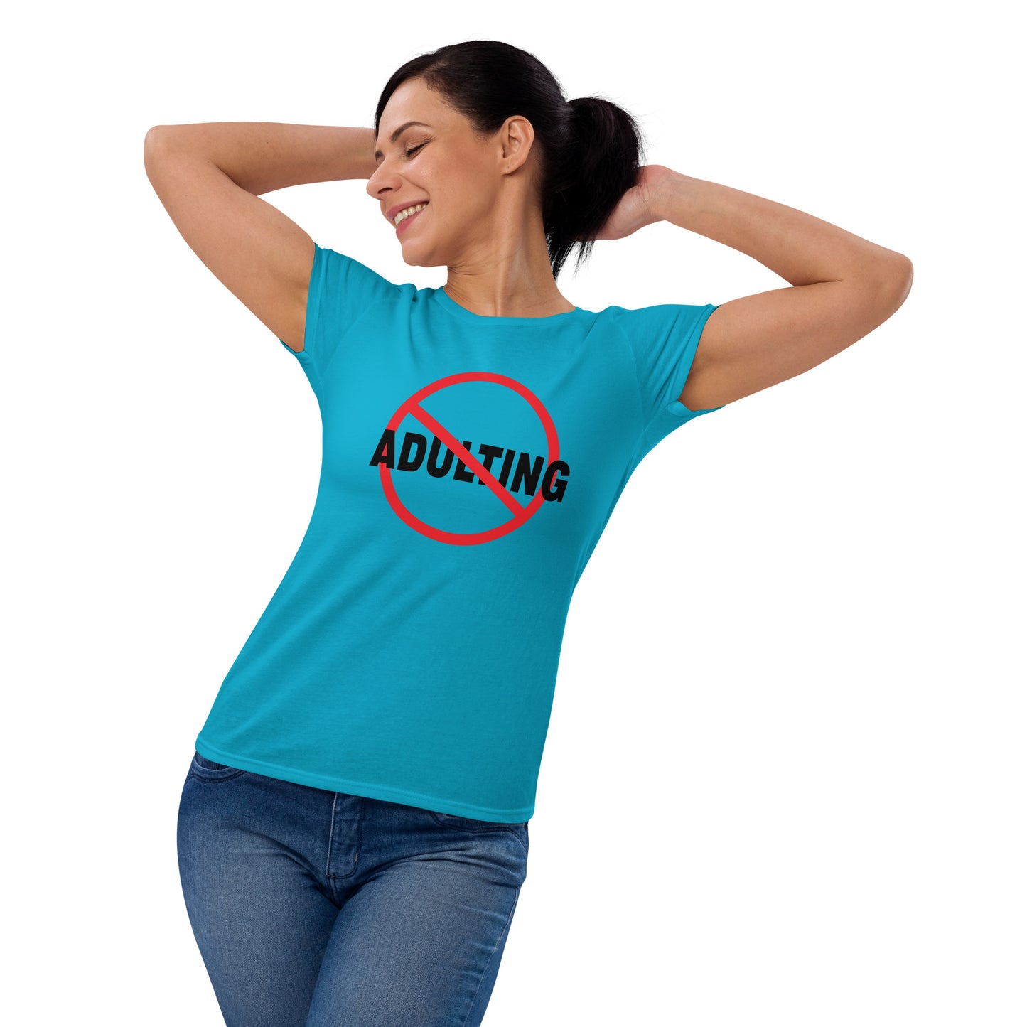 No Adulting - Slim Fit Tee