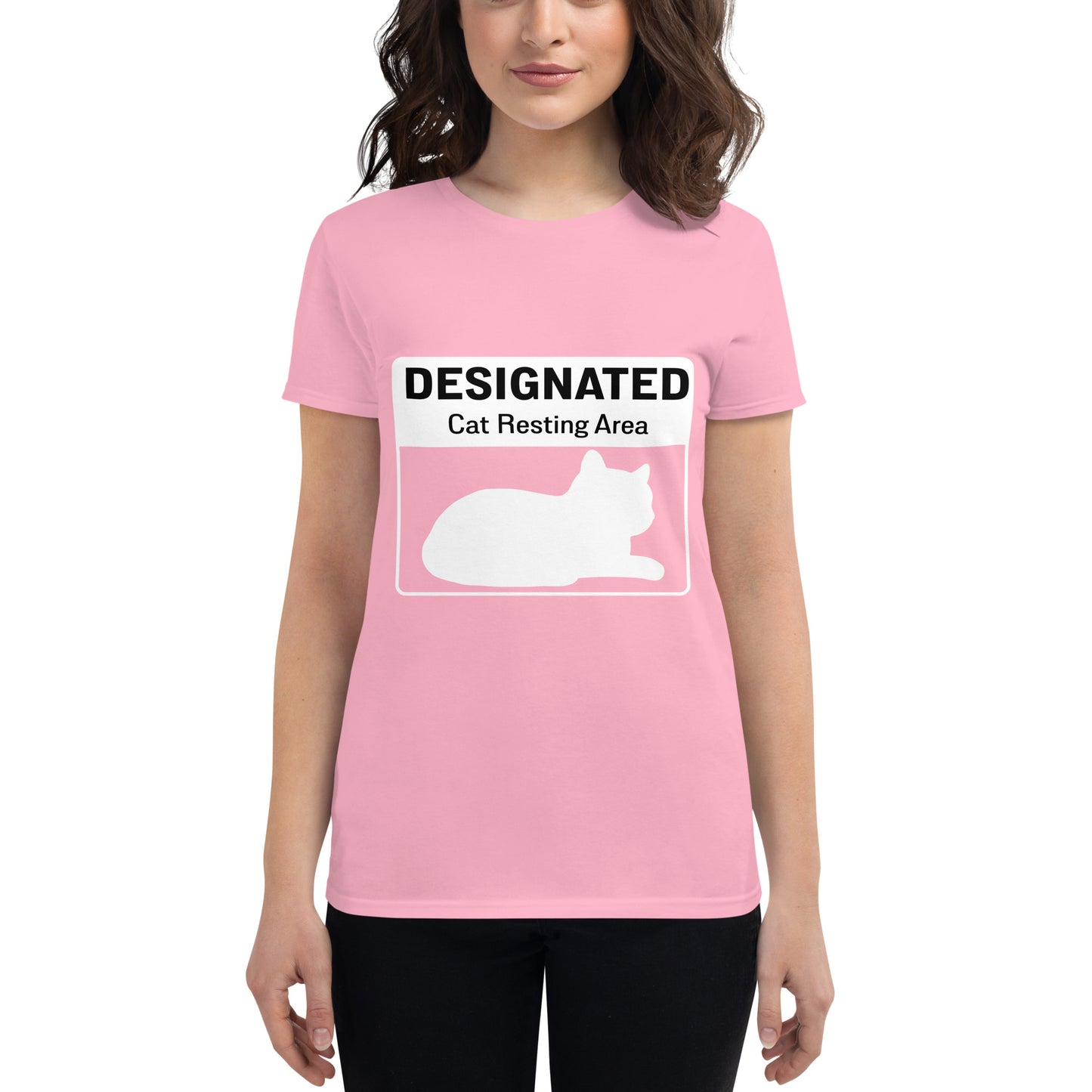 Designated Cat Resting - Slim Fit Tee