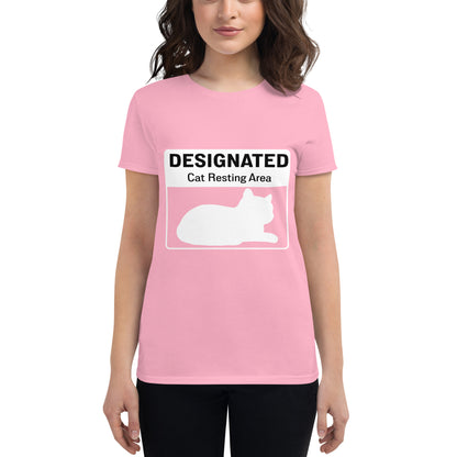 Designated Cat Resting - Slim Fit Tee